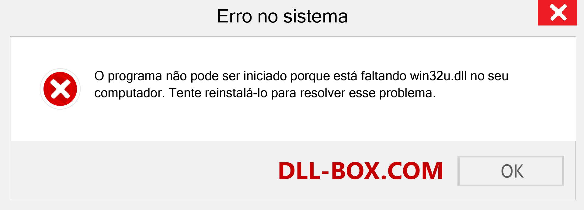 Arquivo win32u.dll ausente ?. Download para Windows 7, 8, 10 - Correção de erro ausente win32u dll no Windows, fotos, imagens